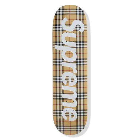 burberry supreme deck|supreme burberry skateboard.